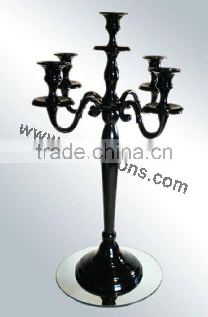 Jet Black Candelabra For party Used And Weddings Decorations