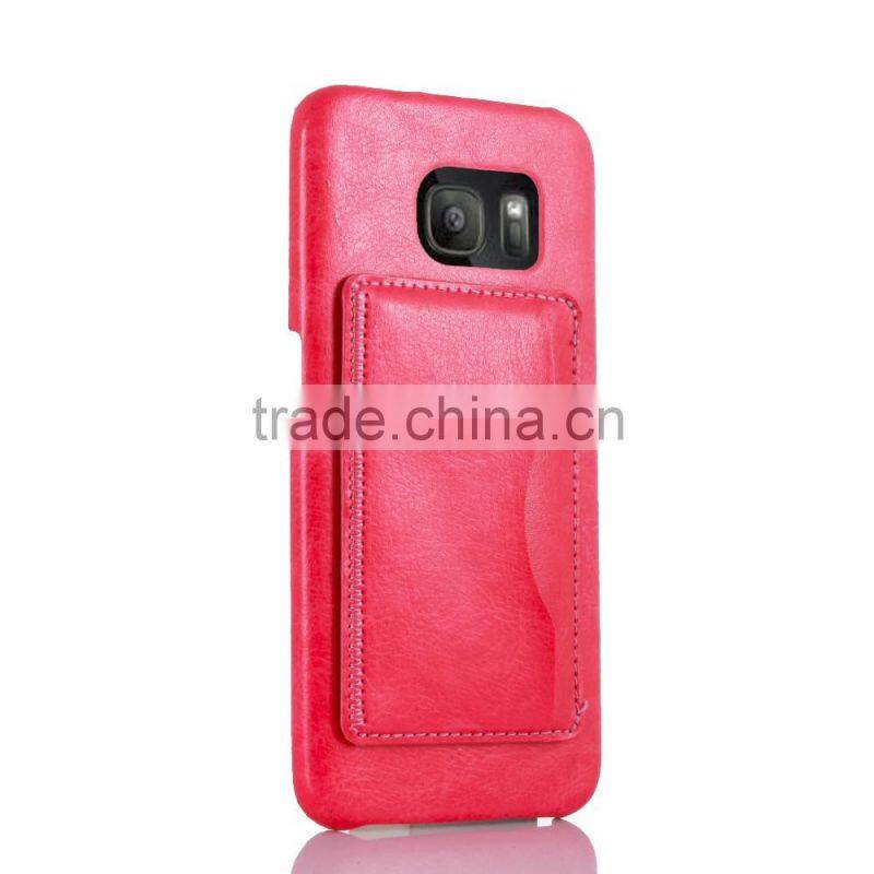 KICKSTND Wallet Case Stand PU Leather Case For GALAXY S7 EDGE G9350 LEATHER CREDIT CARD CASE