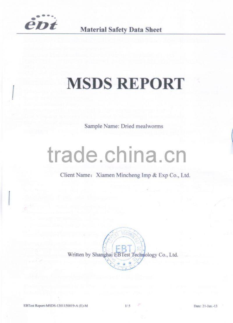 Aquarium fish food Bottled freeze dried mealworm