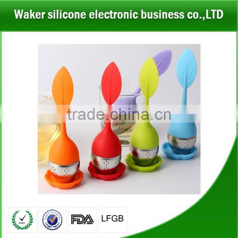 new design silicone custom tea steeper