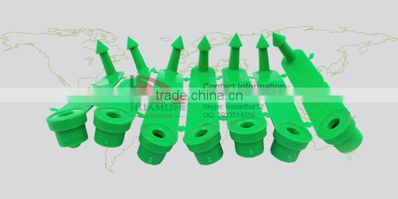 sheep ear tag 41*15 mm green TPU animal ear tag