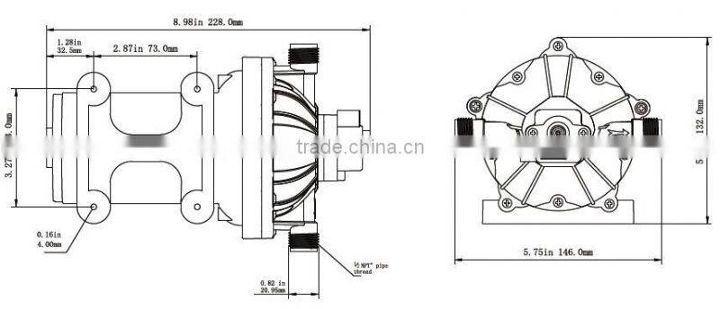 Singflo 12v 70psi 5.5GPM COMPLETE WASH DOWN KIT WITH PUMP FOR RV BOATS