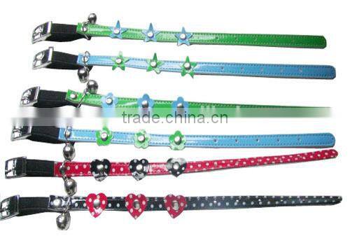 Metal Fish Cat Safety Collar with bell,Pink