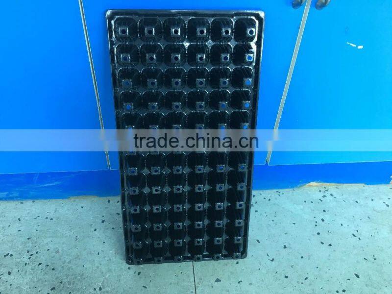 #014 black plastic seedling trays/High Quality black plastic seedling trays