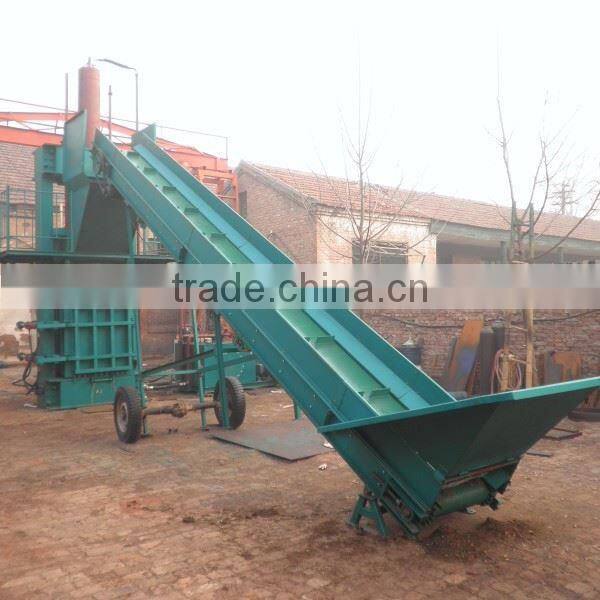 Resource-saving baling machine for waste paper and cartons with high performance