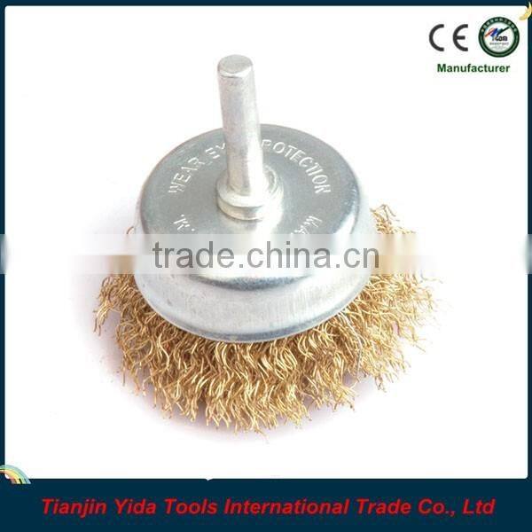 brass twisted wire cup brushes