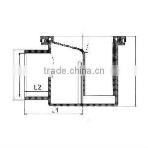 plastic UPVC floor drain DIN (jnl floor drain)