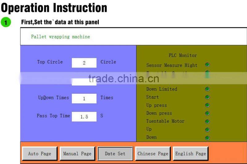stretch wrapping machine with SIEMENS eletric parts short delivery time Factory