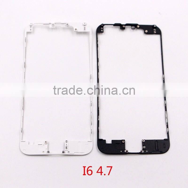 Normal Quality White Black Front Bezel Front Glass Outer Lens Frame For Phone 6 4.5'' With Hot Glue