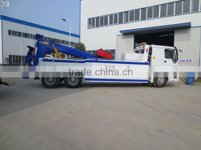 6*4 Sinotruk HOWO rear double axles Wrecker Truck 25 ton