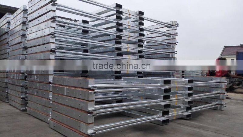 Steel transport Pallet billet with wood inside