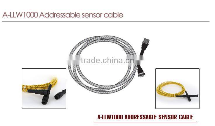 China supplier 4 pins water leak sensor cable with strong abrasion resistance, liquid leak sensing cable for detecting leakage