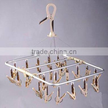 Natural anodized aluminium profile for clotheshorse hanger for drying clothes