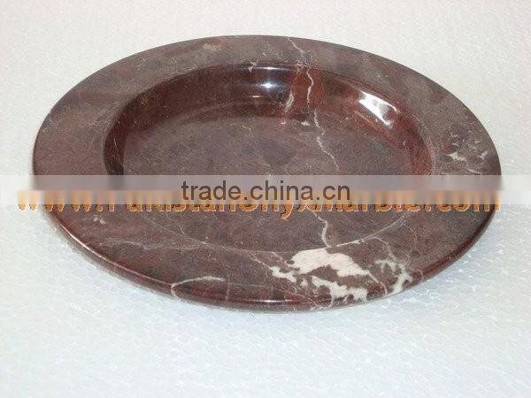 FINE QUALITY MARBLE PLATES HANDICRAFTS