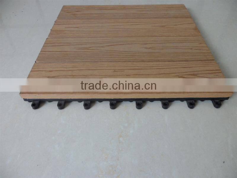 Outdoor Plastic Wood Floor Tiles/WPC DIY Decks/deck tiles wpc diy