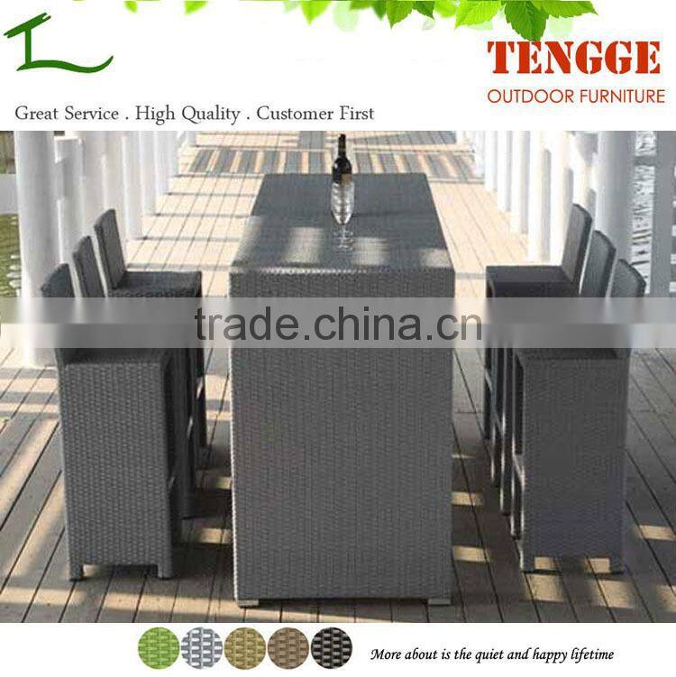 TG15-0066 Design outdoor rattan bar set for bar terasse
