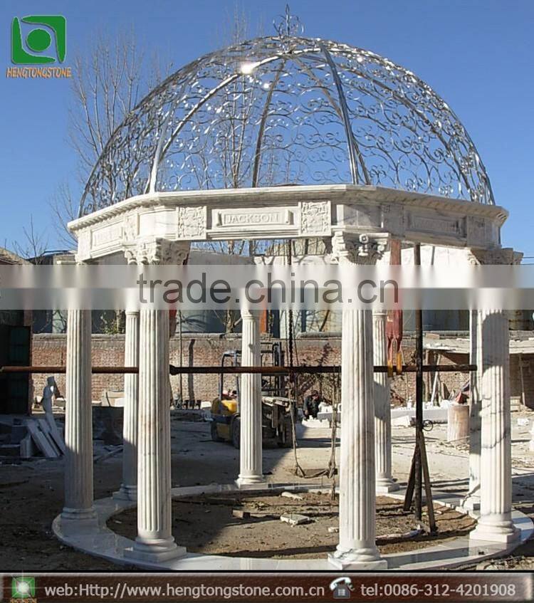 Natural Stone Pillar Gazebo Pavillion