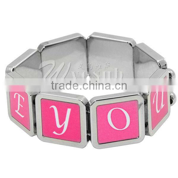 2016 New Design Abaya Sublimation Bracelet in Zinc Alloy Jewelry