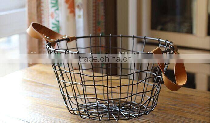 handmade wire kitchen storage basket wire basket with liner