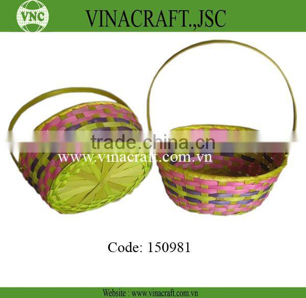 Basket bamboo storage basket for packing in valentine day