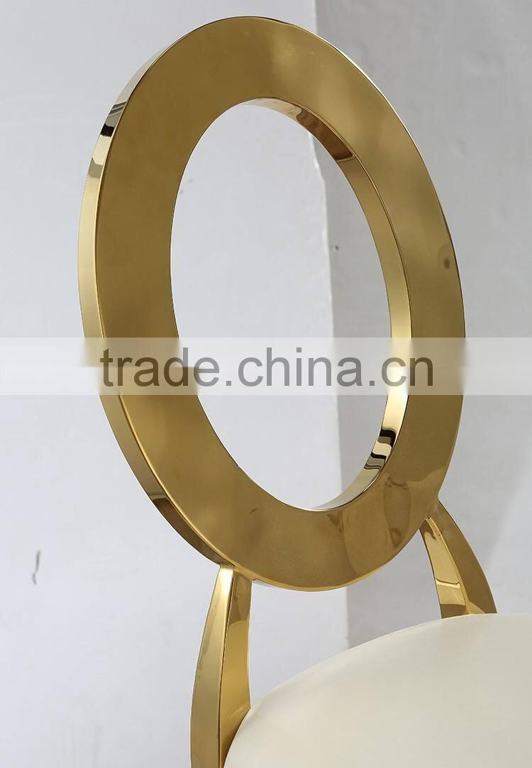 Wedding furniture Royal rose gold throne chair for wedding