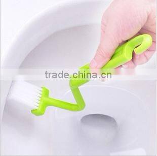 2083 Japan family bathroom curved handle cleaning brush