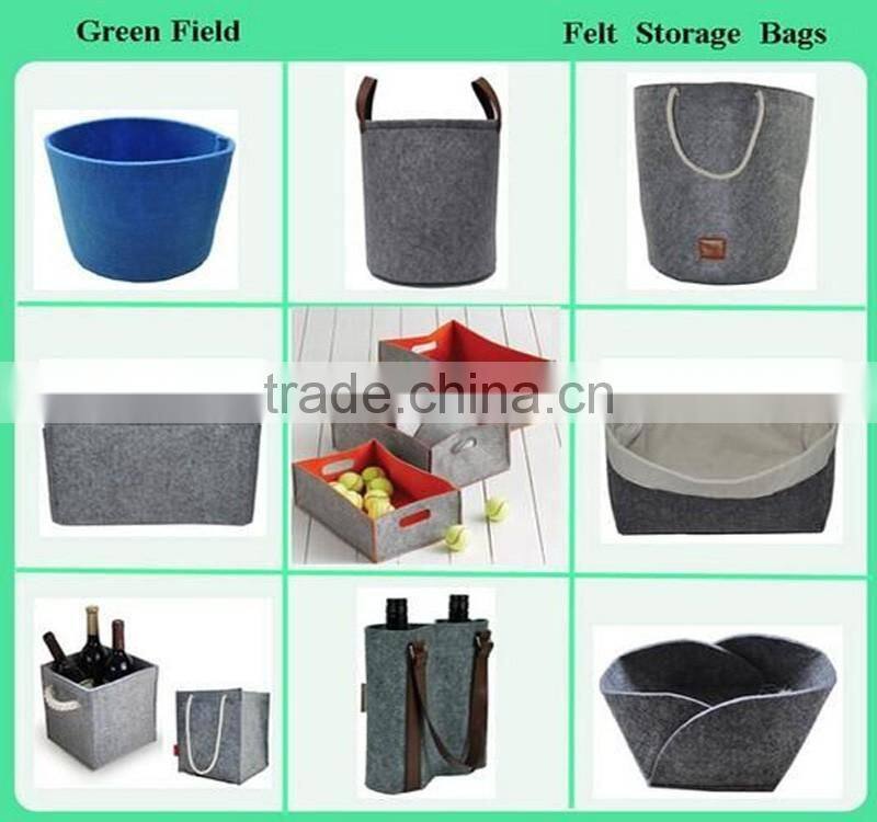 Promotion grey felt home storage bag