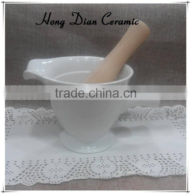 Herbs&Spices Grinder, Kitchenware Tool,porcelain bowl for grinding, Mortar and Pestle