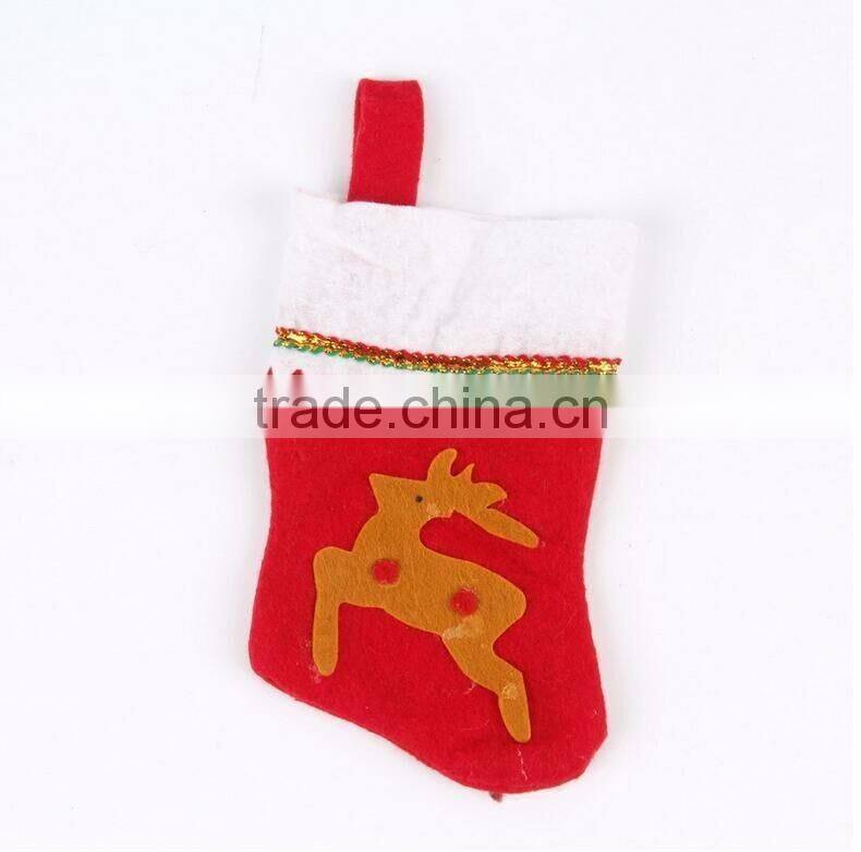 2016 Non-woven Christmas Stocking, Hanging Christmas Ornaments Decoration Supplies