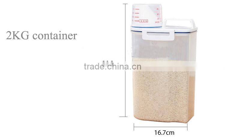 Moistureproof Plastic Kitchen Food Cereal Grain Rice Storage Container Box