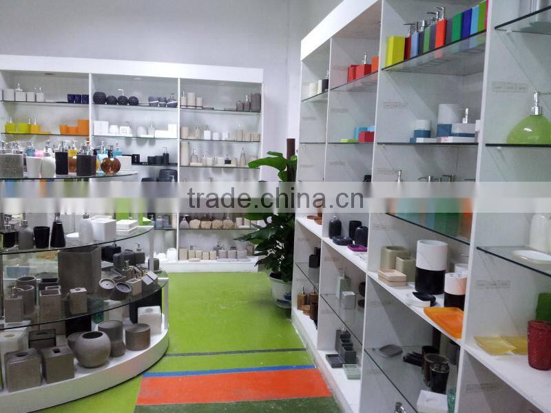 Oval shape marble finish western cement or concrete bathroom sink