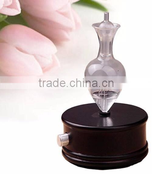 Elegant Wooden and Glass LED Aroma Diffuser Nebulization Oil Diffuser