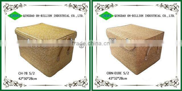 mini straw children storage bin