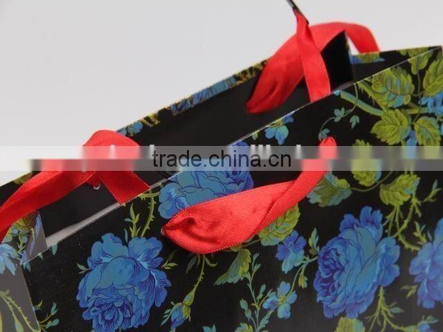 Flower Design Foldable Gift Bag / Shopping Paper Bag