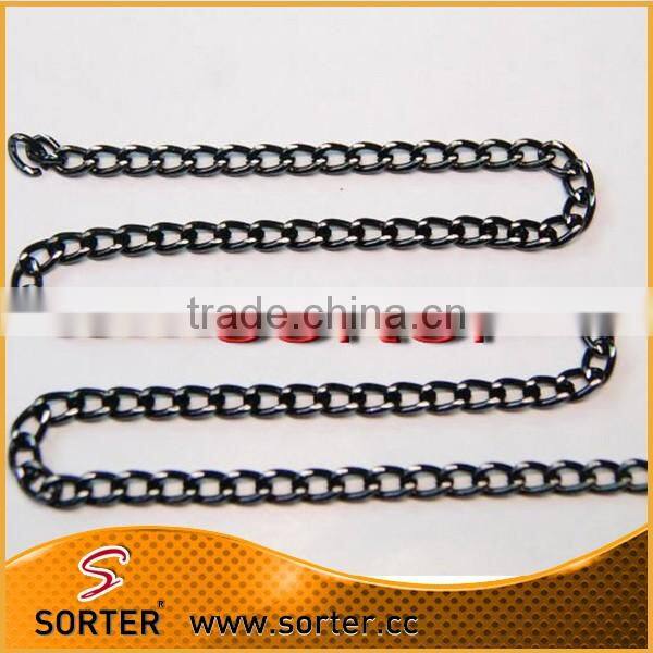 Huge Gunmetal Black Anodized Aluminum Chain Link Curb Chains