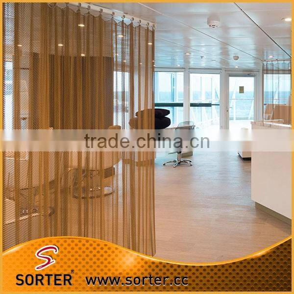 Sorter hanging aluminum mesh screen room divider