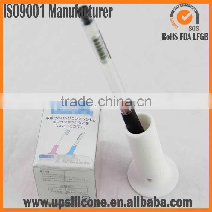 silicone rubber single pen holder for promotion gift with package