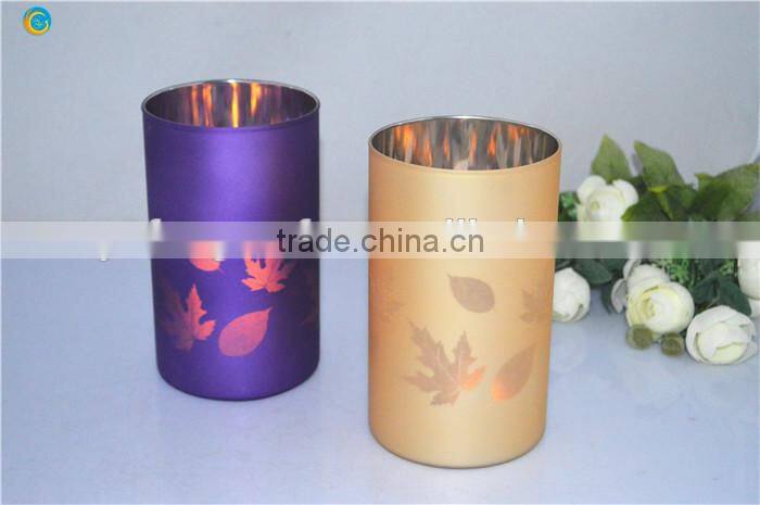 Cheap beautiful design tall glass candlesticks wholesale