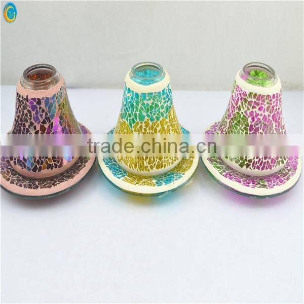 2014 Glass Mosaic Candle Holders