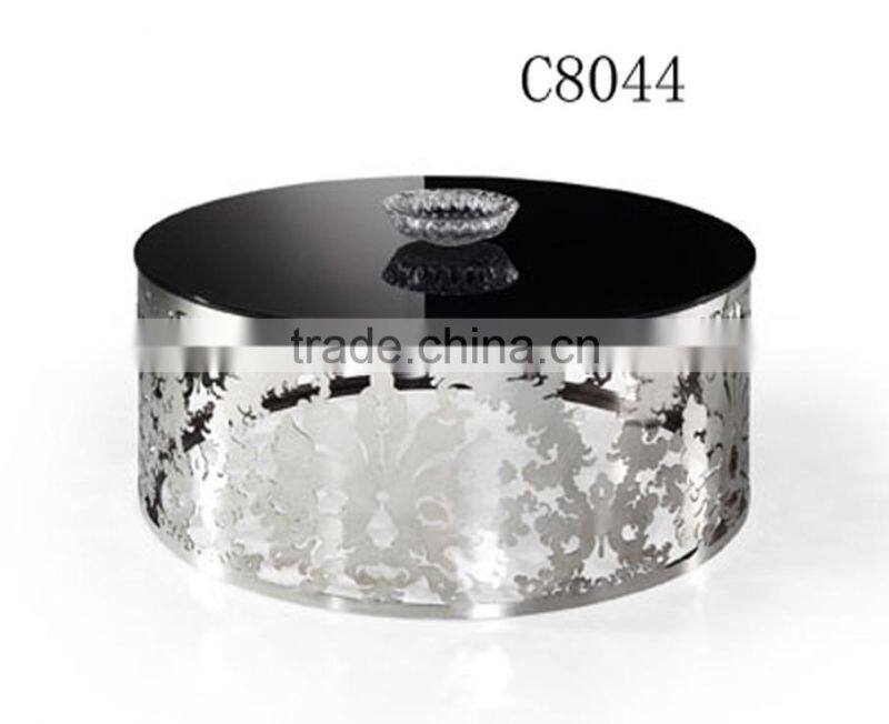 CT31S 2015 tempered glass round modern coffee table for sale