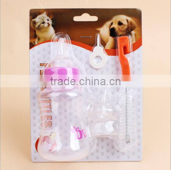 Wholesale plastic little pet milk bottles water bottle set