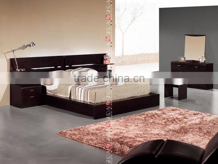 pictures of double bed / double deck bed / pictures of wood double bed B77