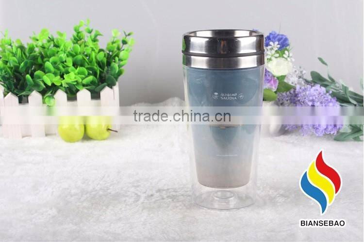 double walled insulated coffee mug, wholesales custom travel coffee mug