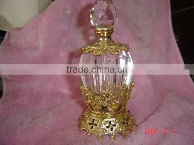 nice new k9 crystal diamond facet glass perfume bottle