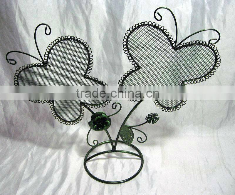metal butterfly jewelry display stand