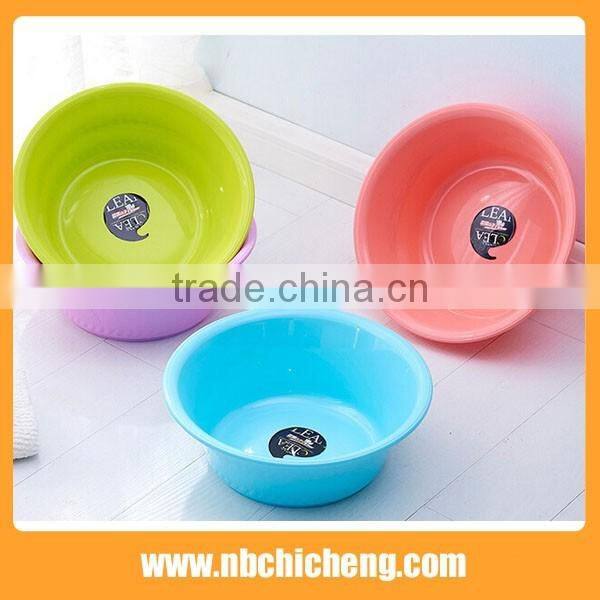 Colors wash basin plastic family wash basin set multi shape wash basin