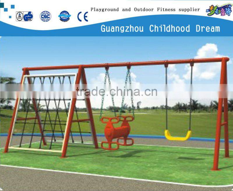 (CHD-868) Kids happy games multifunction wrought iron swing, two seat patio swing, hanging baby swing