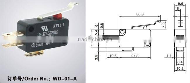 15A 250VAC omron switch micro switch t105