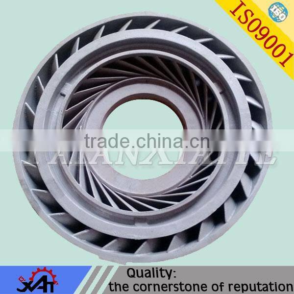 Alloy steel impeller CNC machining lost wax precision casting process for mining machinery