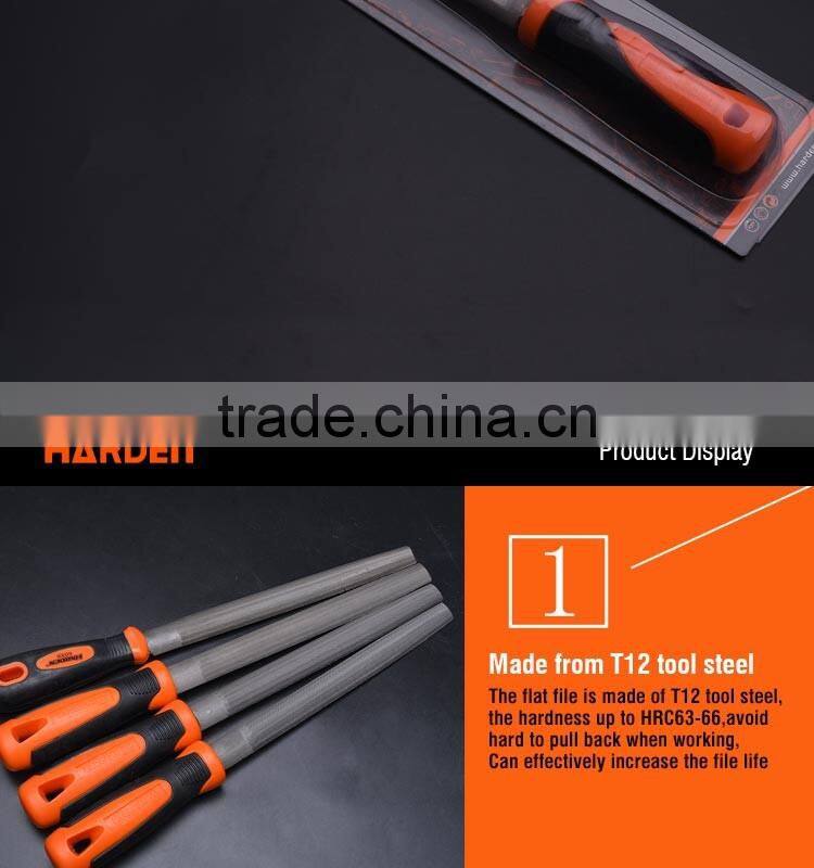 Professional 8" Half Round Smooth Cut File With Soft Handle